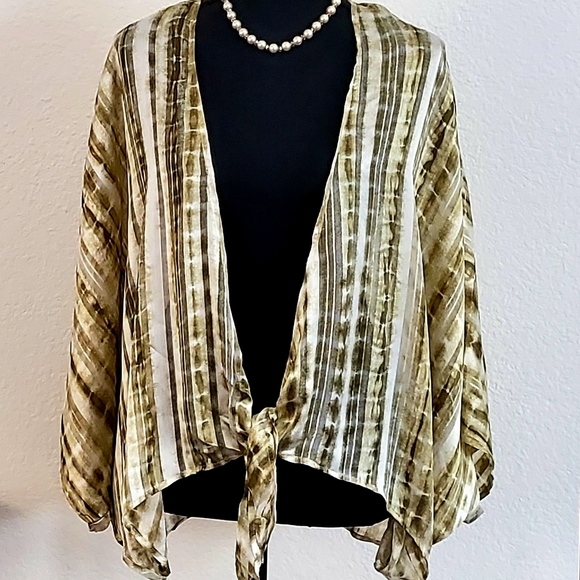 Tops - Green Silk-like Topper